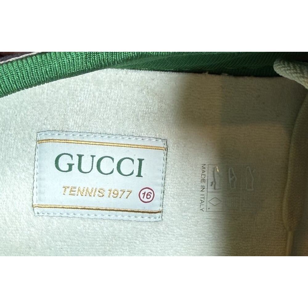 Size 16G/16.5US - Gucci Tennis 1977 Blue Denim Sneakers💙 NEW/RETAIL $750! - Picture 11 of 11